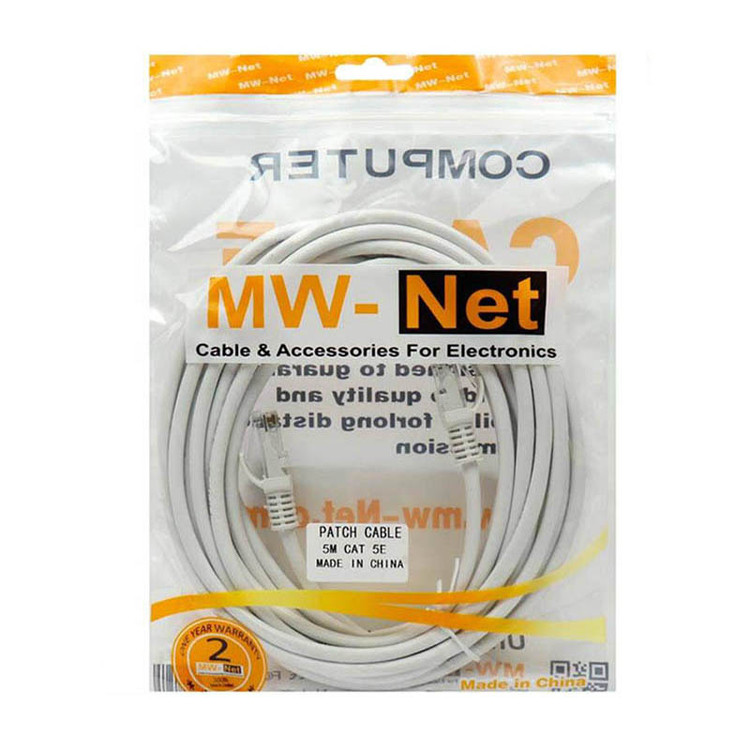 کابل شبکه 5 متری Cat5E مدل MW-Net