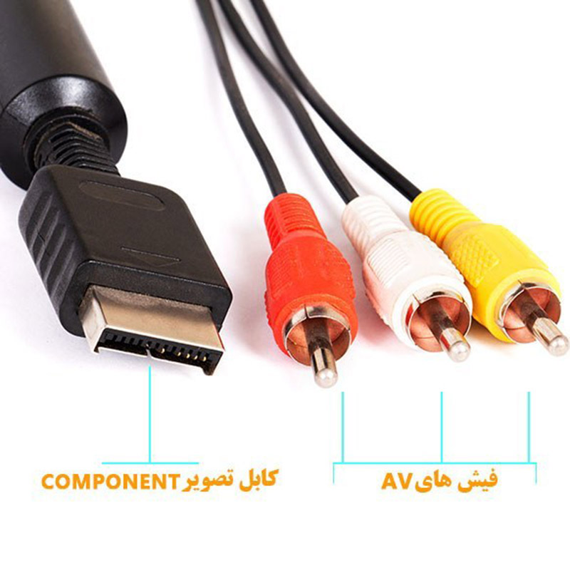 کابل تصویر پلی استیشن 2 مچر مدل MR-119 (کامپوننت به RCA)