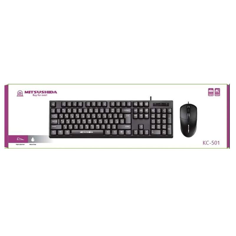 صفحه کلید و ماوس بی سیم میتسوشیدا مدل KC-AN500