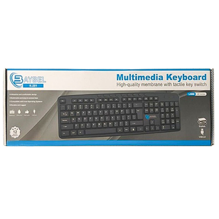 صفحه کلید سیم دار بایبل مدل K-201