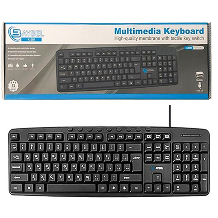 صفحه کلید سیم دار بایبل مدل K-201