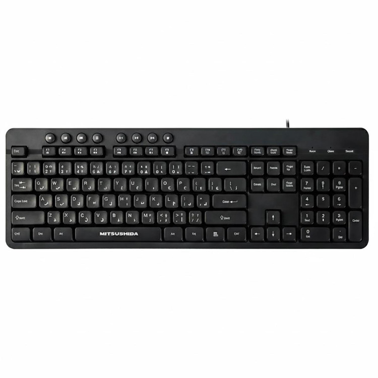 صفحه کلید سیم دار میتسوشیدا مدل KC-533