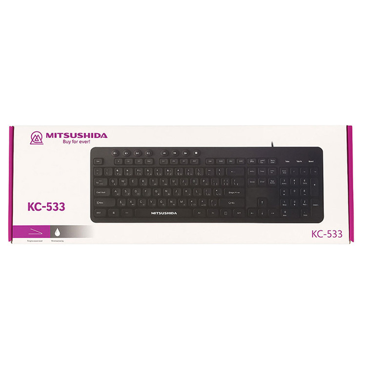 صفحه کلید سیم دار میتسوشیدا مدل KC-533