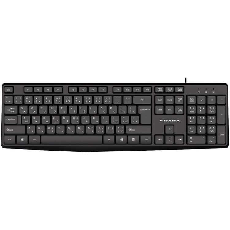 صفحه کلید سیم دار میتسوشیدا مدل KC-535