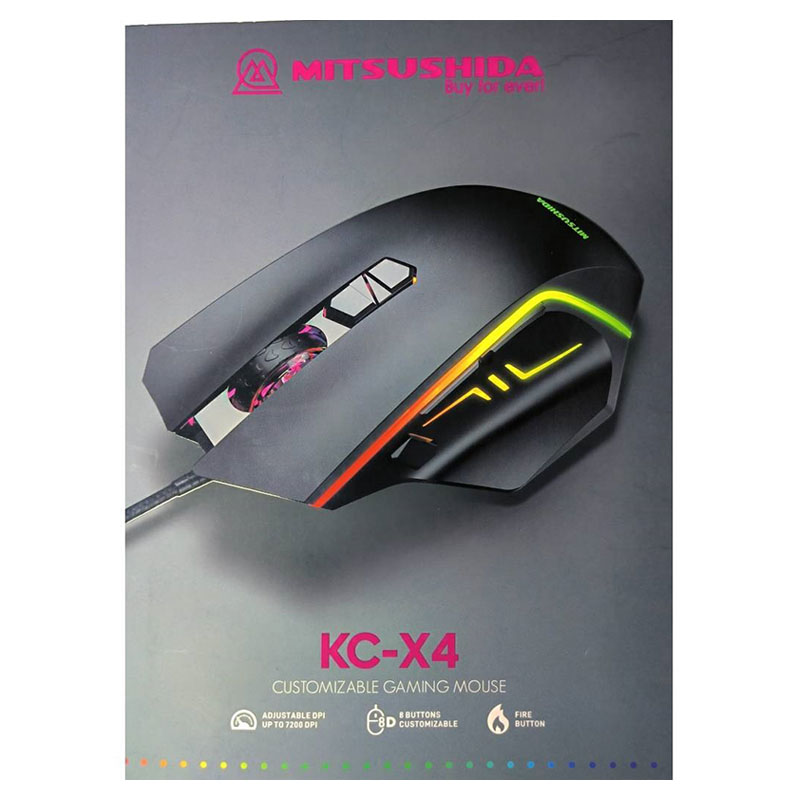ماوس گیمینگ RGB میتسوشیدا مدل KC-X4