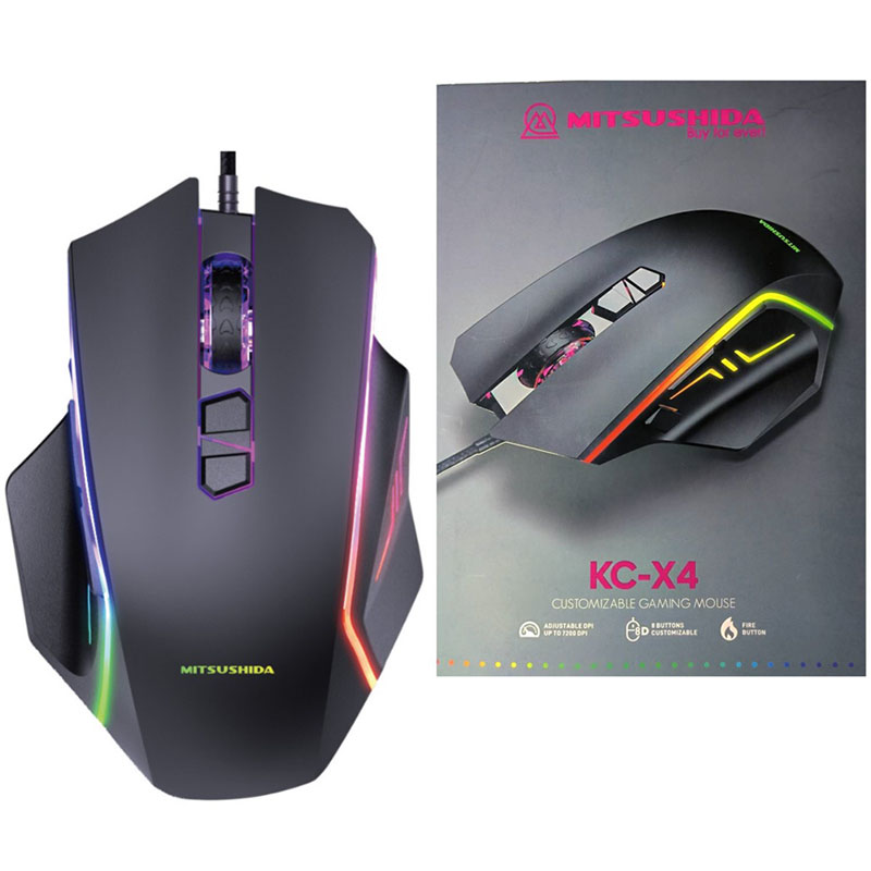 ماوس گیمینگ RGB میتسوشیدا مدل KC-X4