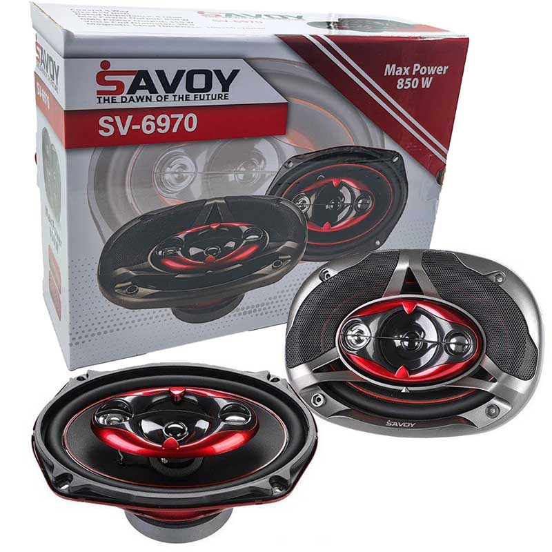 اسپیکر خودرو ساووی مدل SV-6970 خربزهای 850 وات بسته 2 عددی