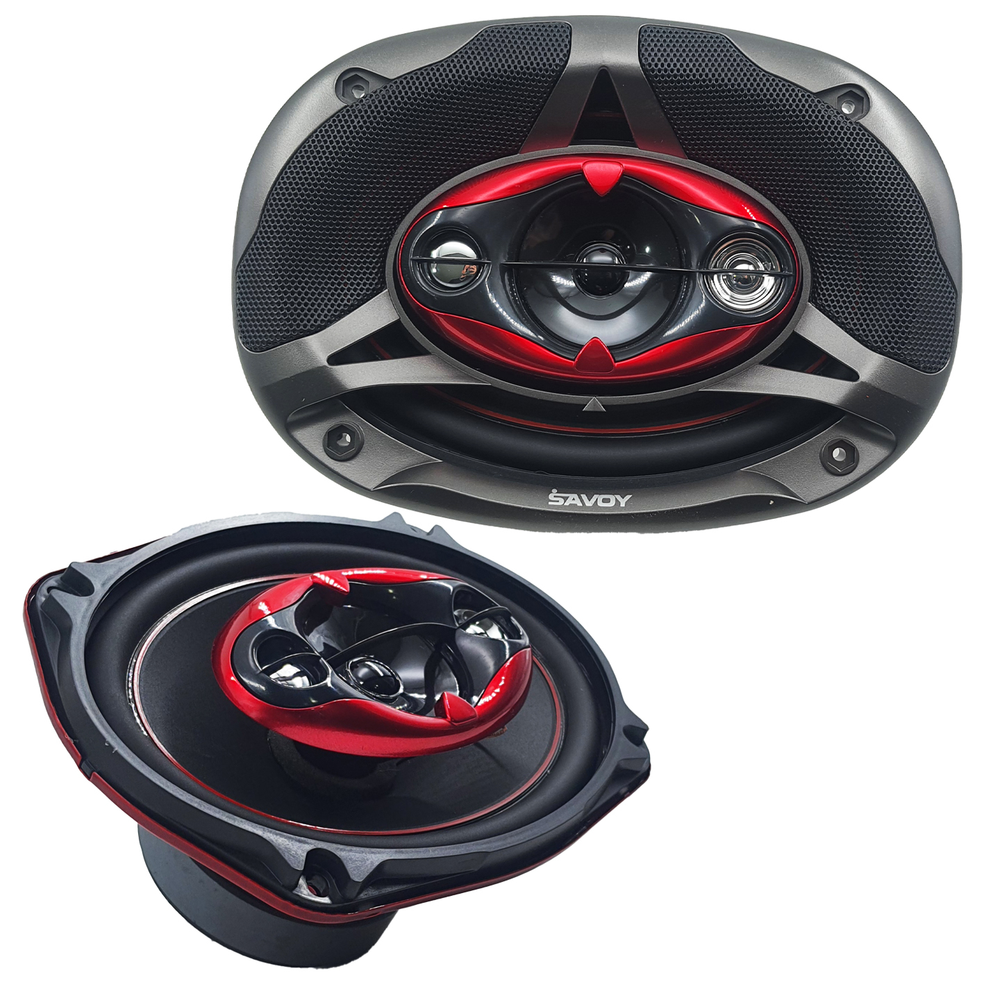 اسپیکر خودرو ساووی مدل SV-6970 خربزهای 850 وات بسته 2 عددی