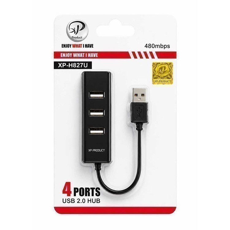 هاب 4 پورت USB 2.0 ایکس پی مدل XP-H827