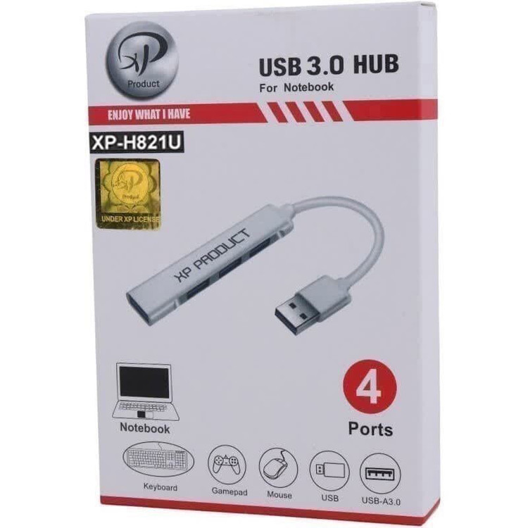هاب 4 پورت USB 2.0 ایکس پی مدل XP-H821