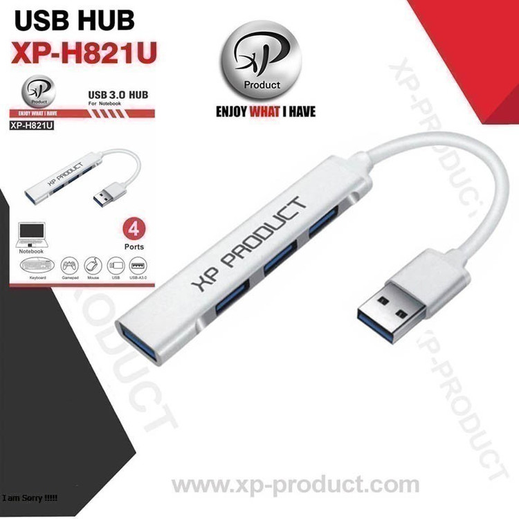 هاب 4 پورت USB 2.0 ایکس پی مدل XP-H821