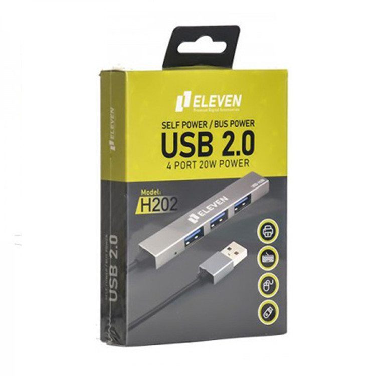 هاب 4 پورت USB 2.0 ایلون مدل H202