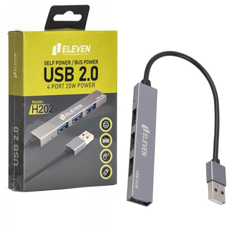 هاب 4 پورت USB 2.0 ایلون مدل H202