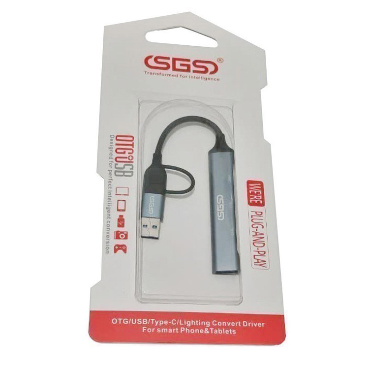 هاب 4 پورت USB/USB-C مدل SGS