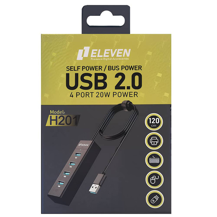 هاب 4 پورت USB 2.0 الون مدل H201