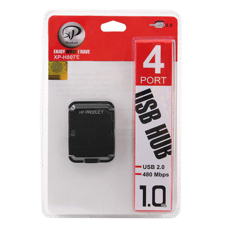 هاب 4 پورت USB 2.0 ایکس پی مدل XP-H807
