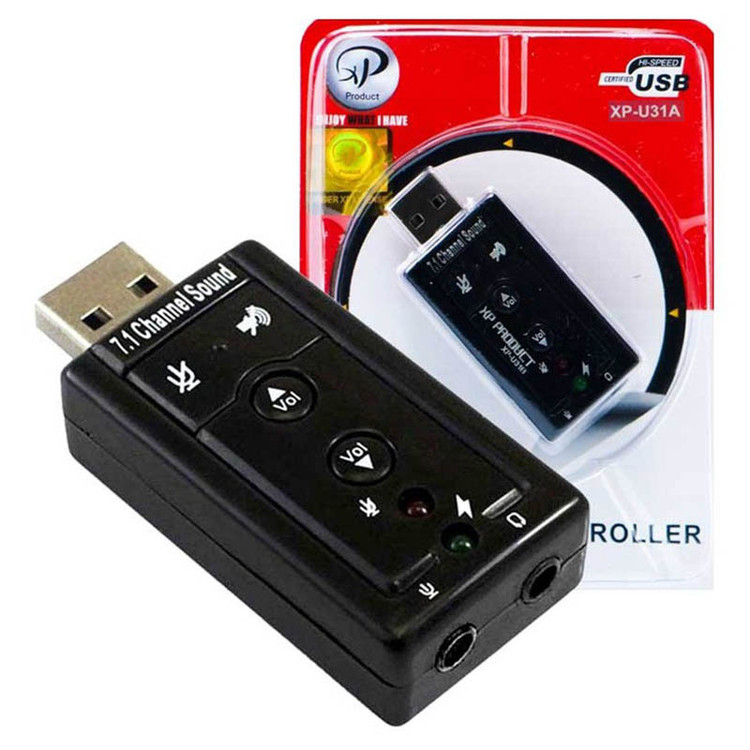 کارت صدا اکسترنال ولوم دار ایکس پی مدل XP-U31