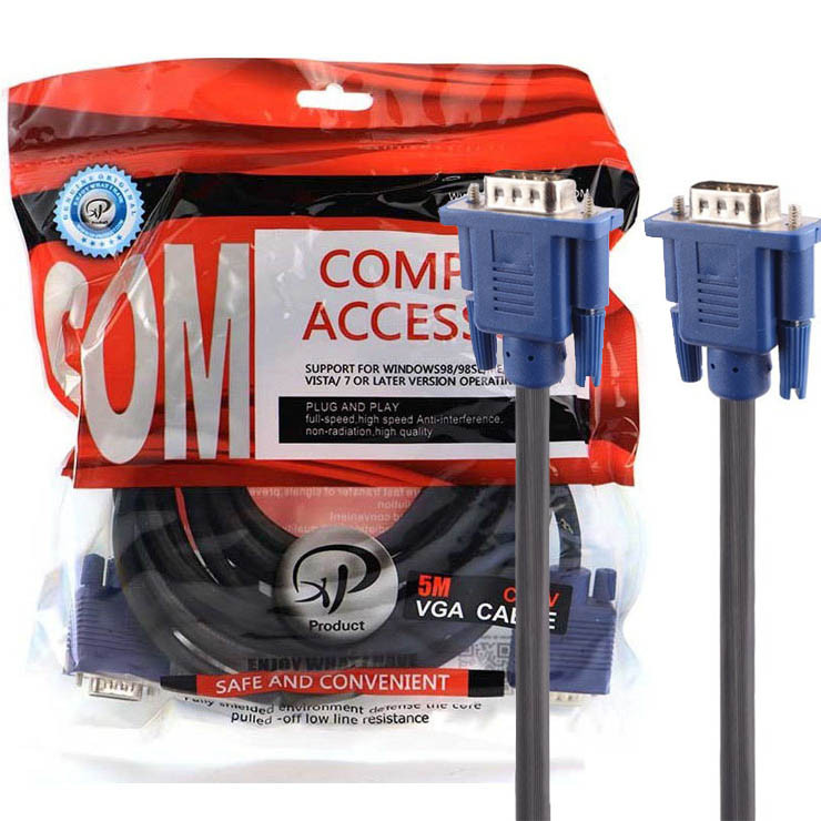 کابل VGA ایکس پی مدل 4+3 طول 5 متر