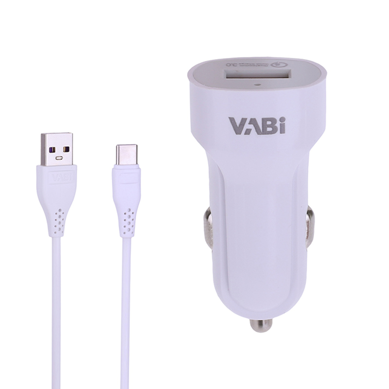 شارژر فندکی 18 وات فست شارژ وابی مدل C17