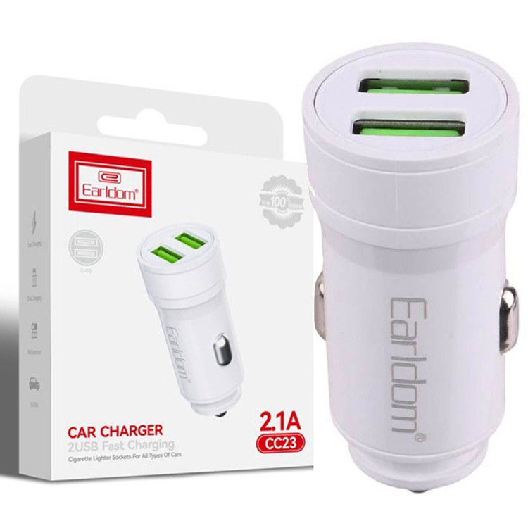 شارژر فندکی دو پورت ارلدام مدل ES-CC23
