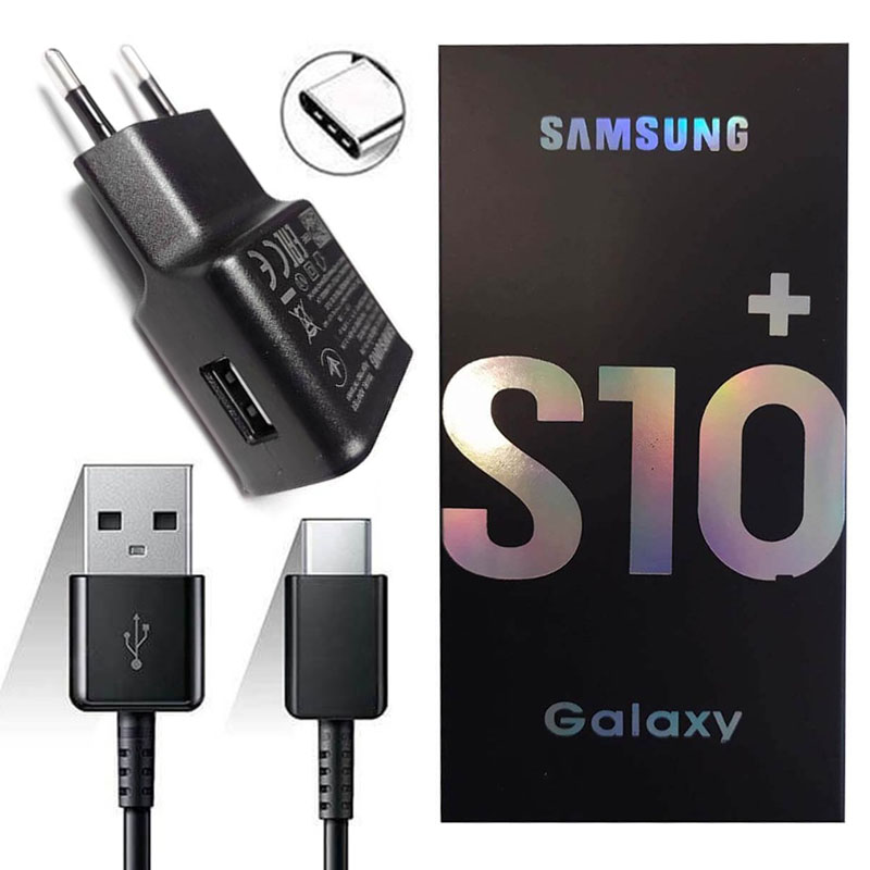 شارژر دیواری سامسونگ مدل S10 Plus به همراه کابل تایپ سی