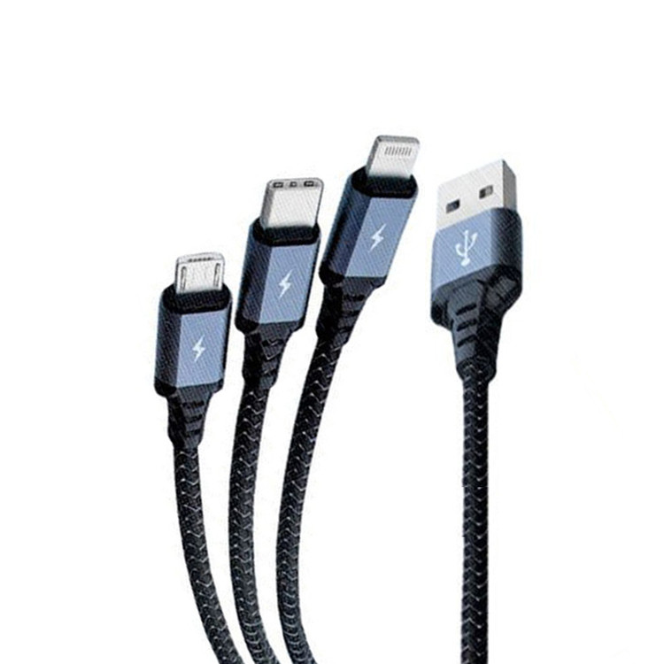 کابل شارژ تایپ سی ، لایتنینگ و میکرو Usb ترانیو مدل T-XS6