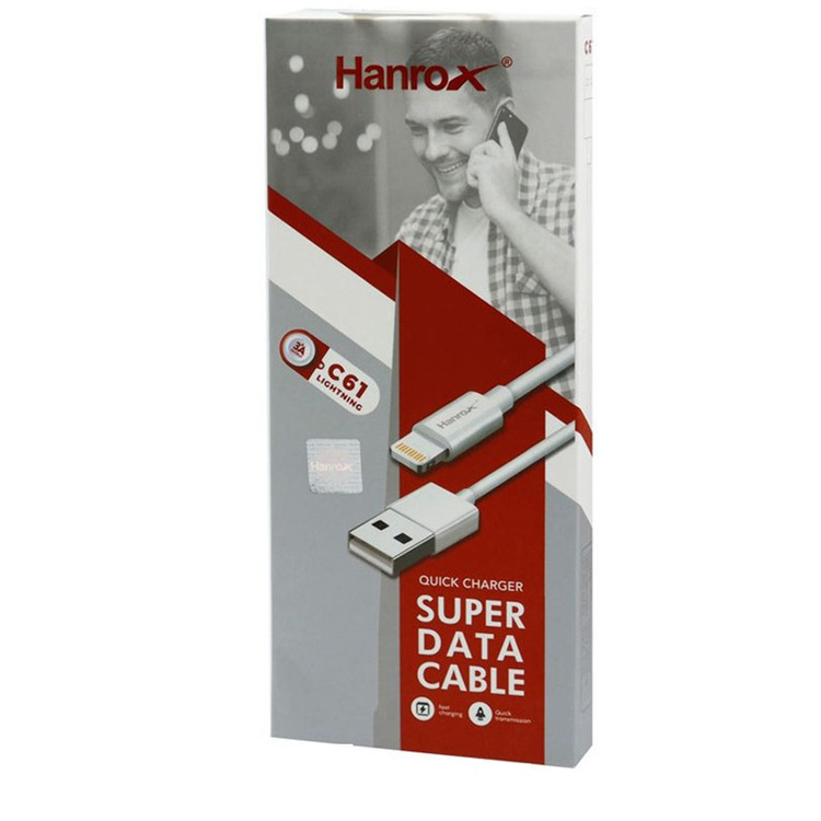 کابل شارژ لایتنینگ 3 آمپر هانروکس مدل C61