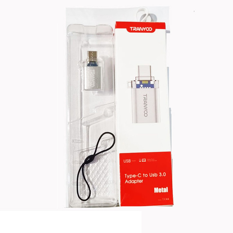 تبدیل OTG تایپ سی به Usb3 ترانیو مدل T-E44