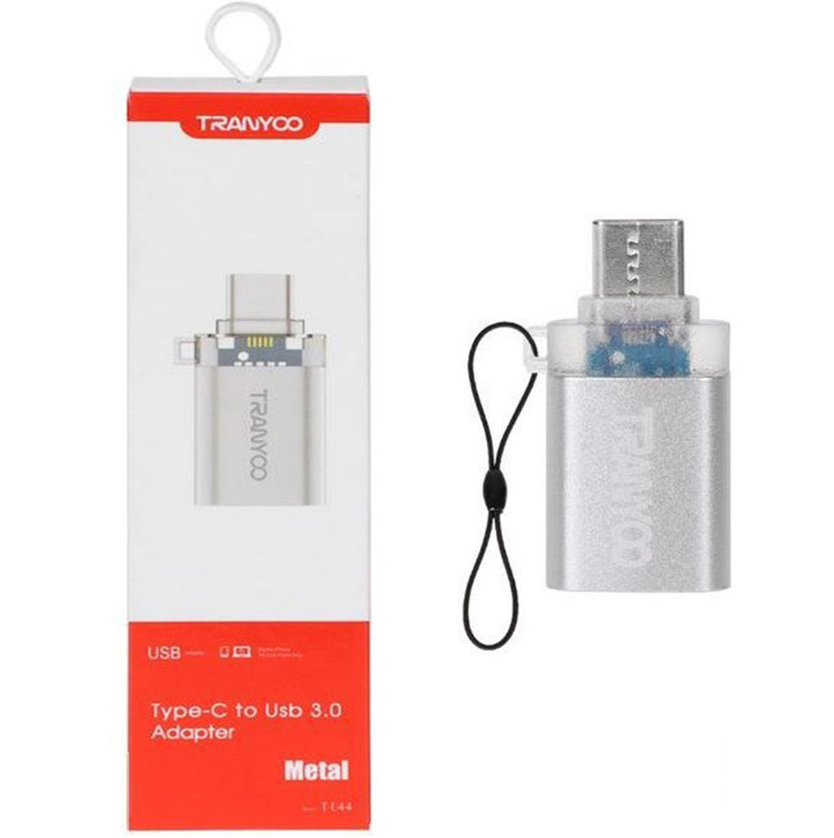 تبدیل OTG تایپ سی به Usb3 ترانیو مدل T-E44