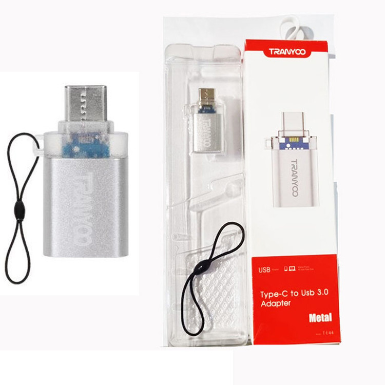 تبدیل OTG تایپ سی به Usb3 ترانیو مدل T-E44