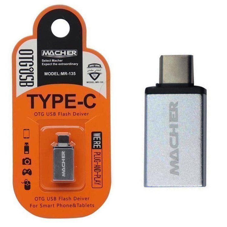 تبدیل OTG تایپ سی به Usb3 مچر مدل MR-135