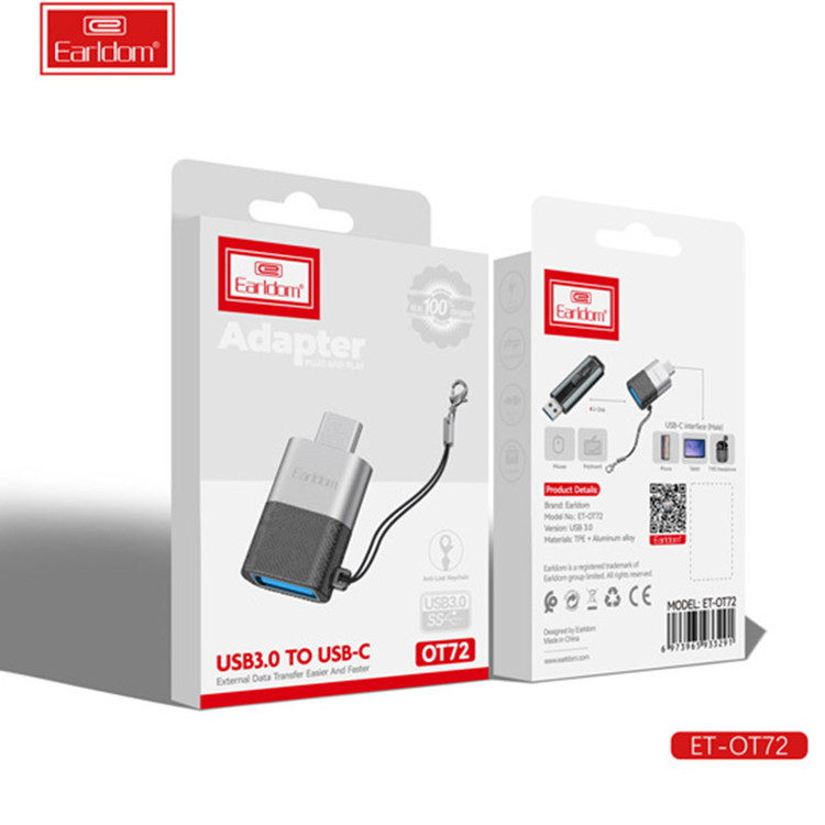 تبدیل OTG تایپ سی به Usb3 ارلدام مدل OT72