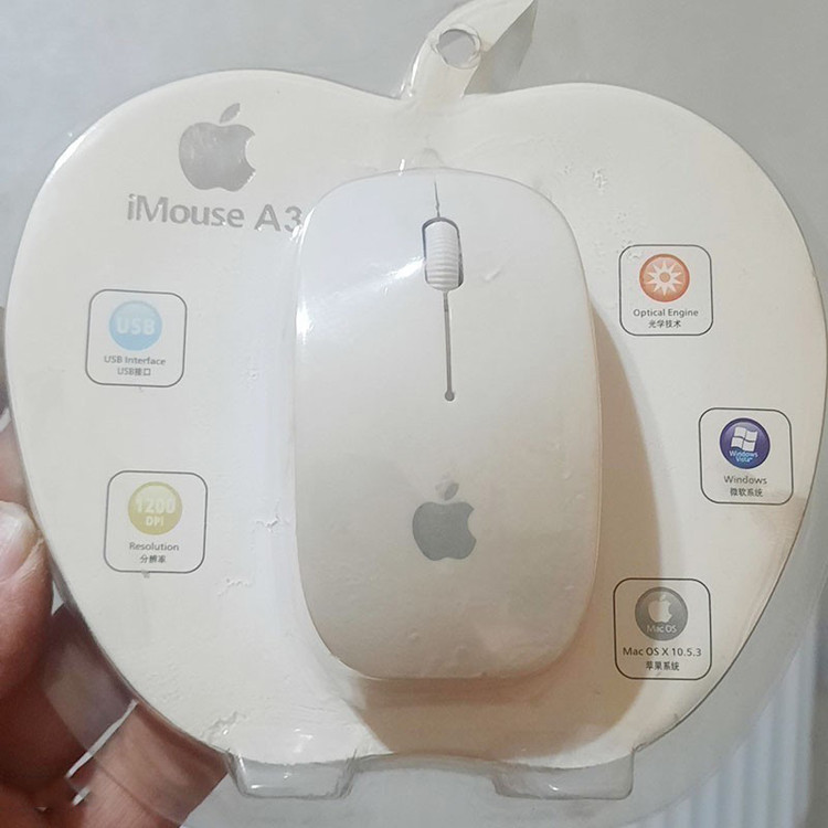 ماوس سیم جمع شو طرح اپل مدل A3