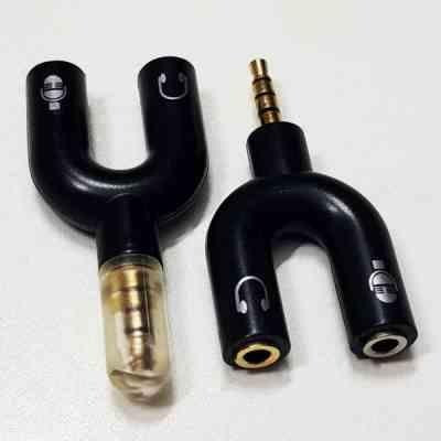 تبدیل 1 به 2 RCA جک 3.5 میلی متری مدل U