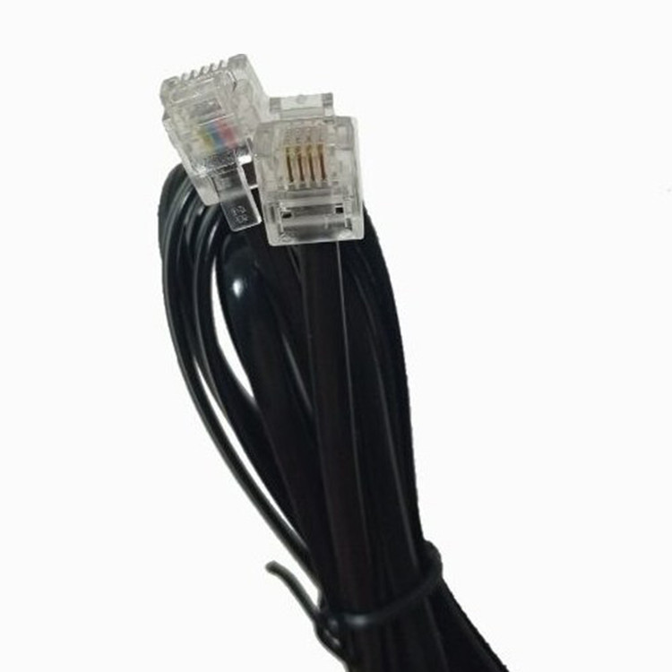 سیم تلفن چهار رشته 10 متری سوکت دار