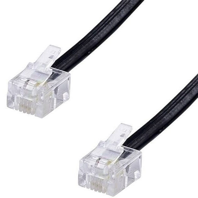 سیم تلفن چهار رشته 10 متری سوکت دار
