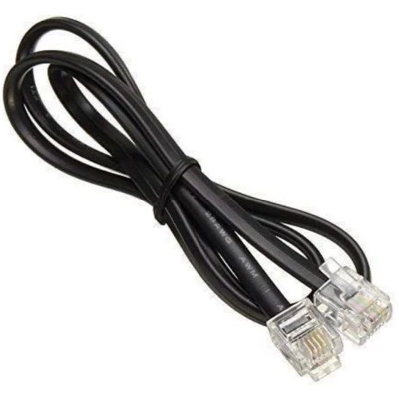 سیم تلفن چهار رشته 2 متری سوکت دار