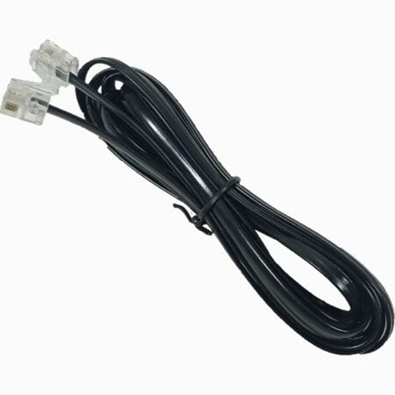 سیم تلفن چهار رشته 1 متری سوکت دار