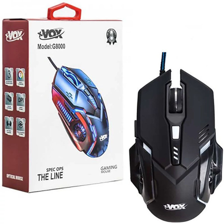 ماوس گیمینگ RGB ایکس وکس مدل G8000