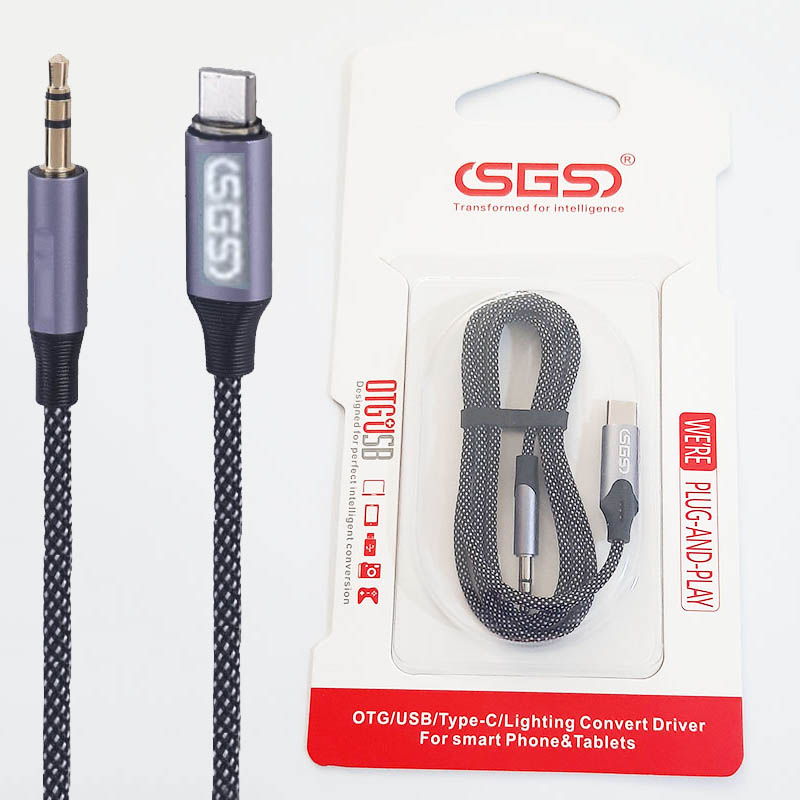 کابل تبدیل تایپ سی به AUX مدل SGS
