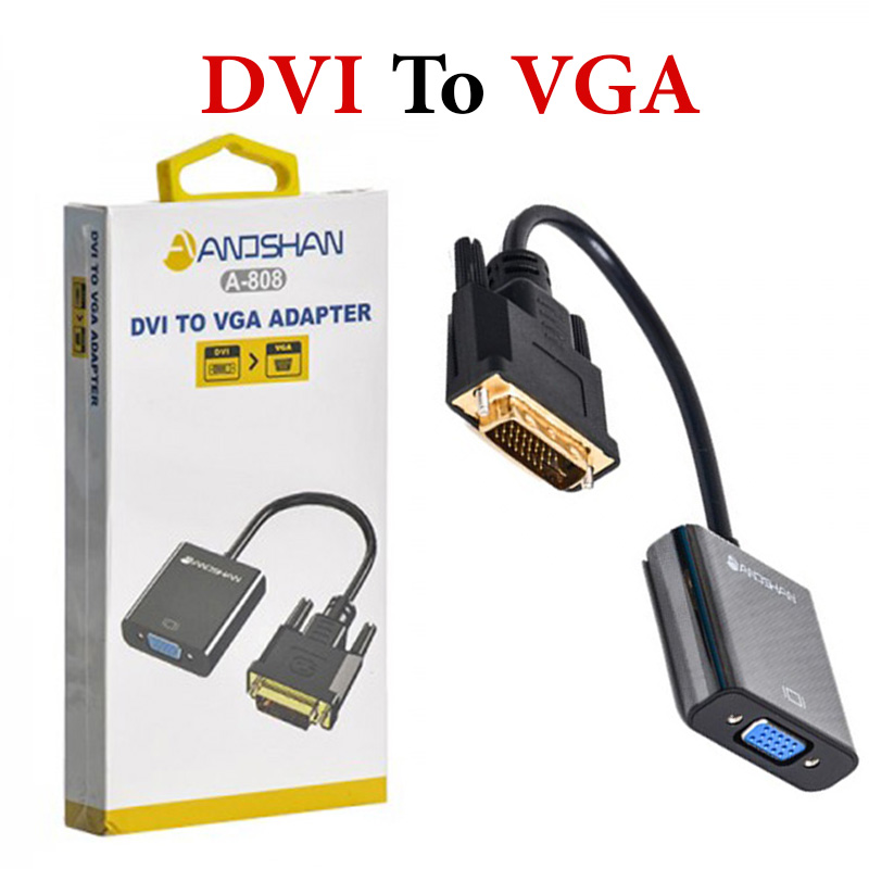تبدیل DVI به VGA آنوشان مدل A-808 | مبدل تصویر Full HD 1080