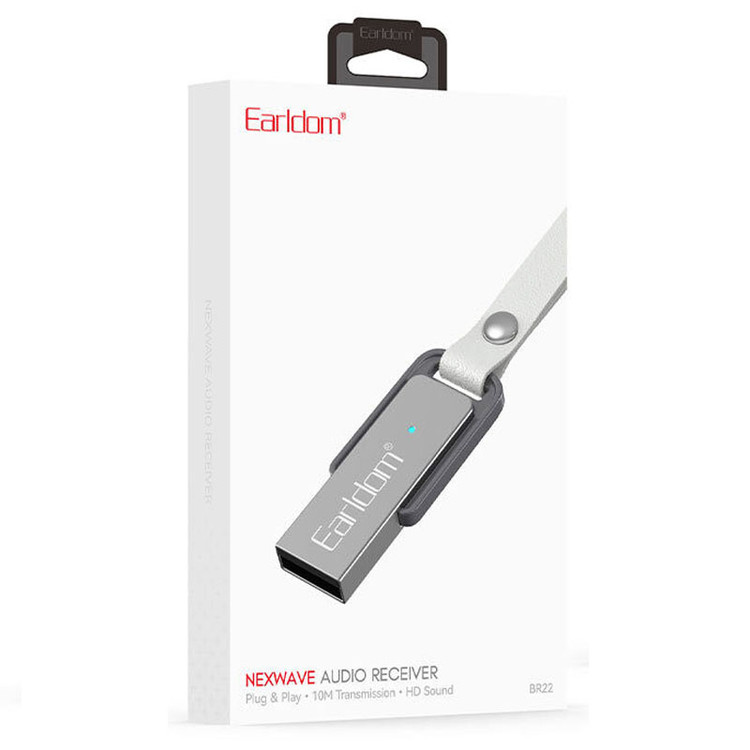 دانگل بلوتوث USB ارلدام مدل BR22 | گیرنده بلوتوث خودرو Earldom