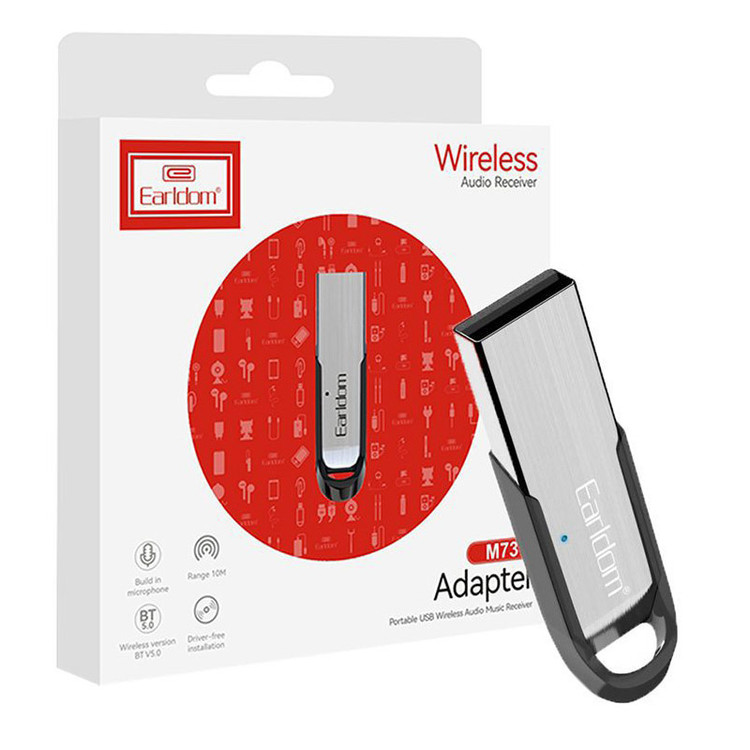 دانگل بلوتوث USB ارلدام مدل M73 | گیرنده بلوتوث خودرو Earldom