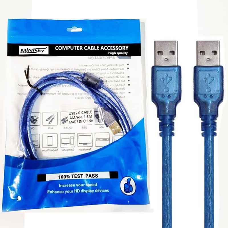 کابل لینک USB 2.0 مینی اسکای MiniSky نری به نری طول 1.5 متر