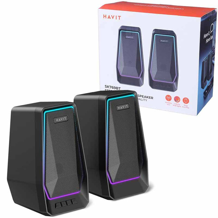 اسپیکر دسکتاپ هویت مدل SK769BT بلوتوث دار مناسب کامپیوتر و لپ تاپ