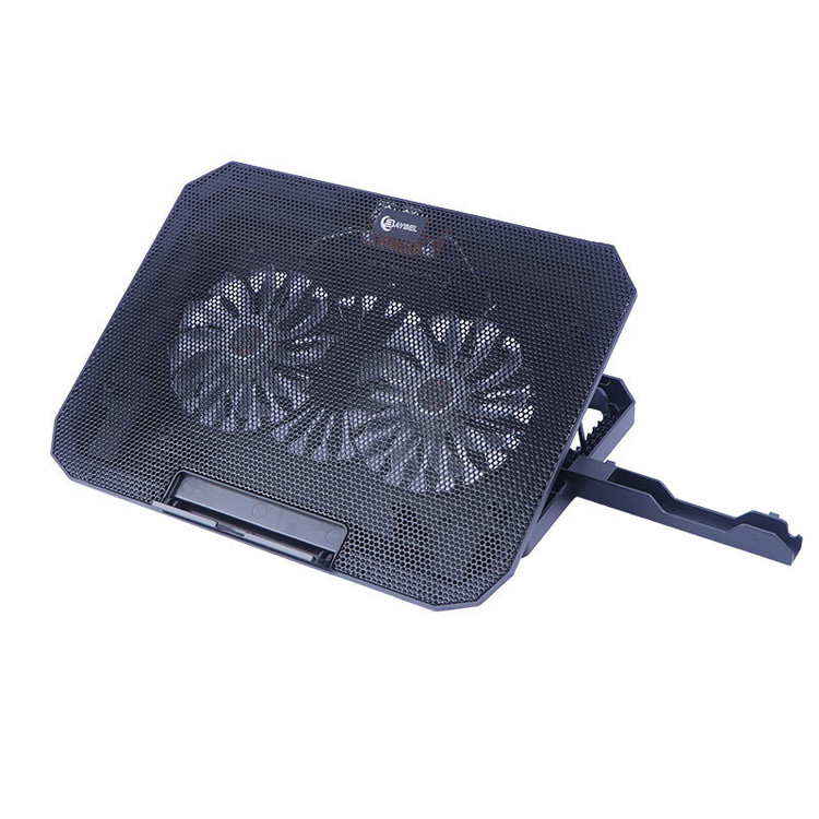 پایه خنک کننده لپ تاپ بایبل مدل F-64 دو فن RGB با استند موبایل