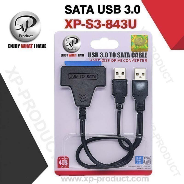 کابل تبدیل USB 3.0 به SATA 3.0 ایکس پی مدل XP-S3-843U