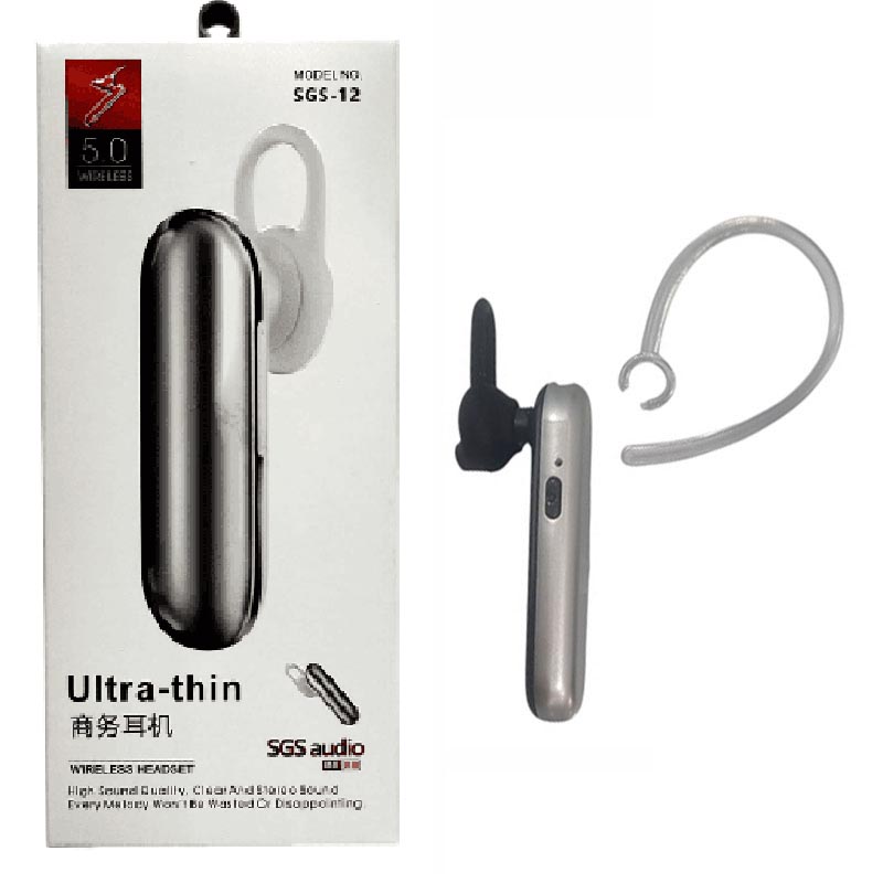 هدست تک گوشی بلوتوثی اس جی اس مدل SGS-12