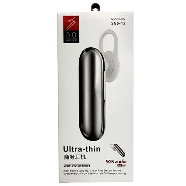 هدست تک گوشی بلوتوثی اس جی اس مدل SGS-12