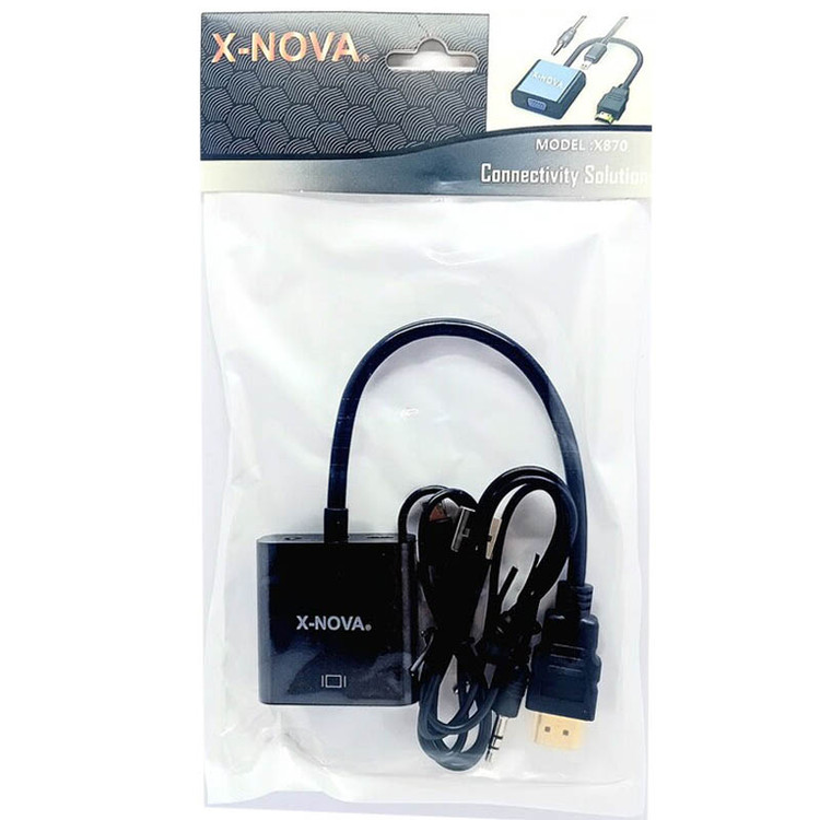 تبدیل HDMI به VGA ایکس نوا مدل X870 پاوردار | مناسب کنسول بازی
